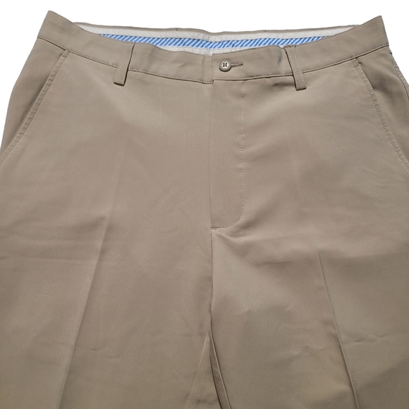 FootJoy Men's Classic Fit Straight Stretch Khaki Beige Golf Pants Size 34x30 - Picture 3 of 9